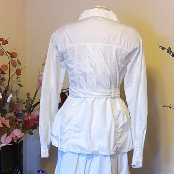 NWT MC PLANET Women's High Quality Casual White Jacket Lightweight Size 6 S - Picture 6 of 8